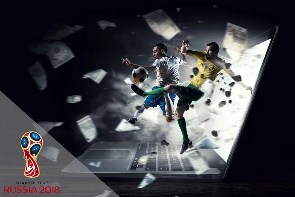 Aksi pertandingan olahraga yang mewakili kategori sepak bola dan kompetisi